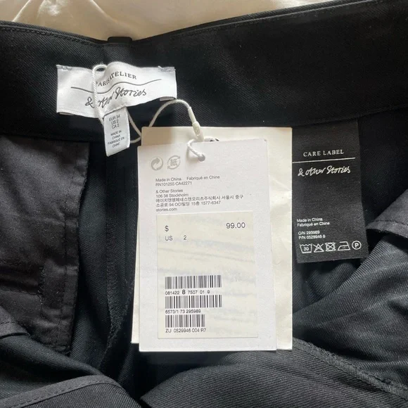 & Other Stories black cropped dress pants trousers - Picture 5 of 12